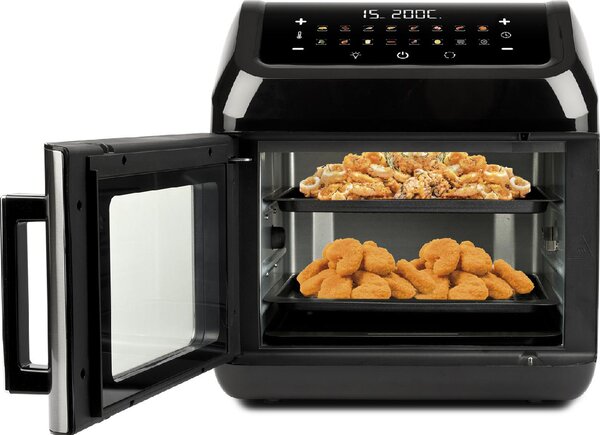 G3 Ferrari Friggitrice ad Aria Multifunzione Capacit 13 Litri Potenza 1700 Watt con Accessori colore Nero - G10187 Friggisano Evo