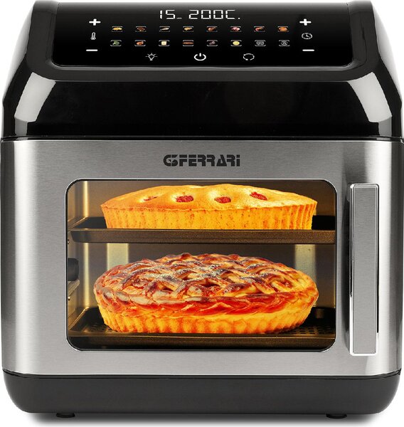G3 Ferrari Friggitrice ad Aria Multifunzione Capacit 13 Litri Potenza 1700 Watt con Accessori colore Nero - G10187 Friggisano Evo
