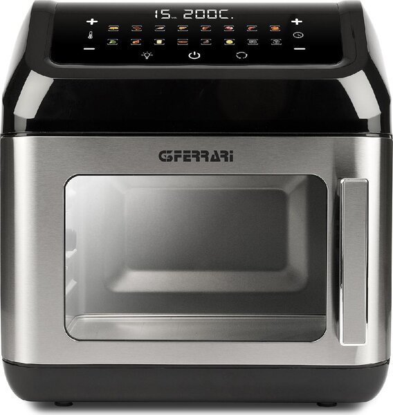G3 Ferrari Friggitrice ad Aria Multifunzione Capacit 13 Litri Potenza 1700 Watt con Accessori colore Nero - G10187 Friggisano Evo