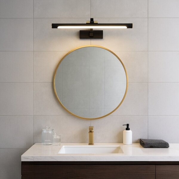 Illuminazione a LED per specchio da bagno VINCI LED/15W/230V 60 cm IP44 nero