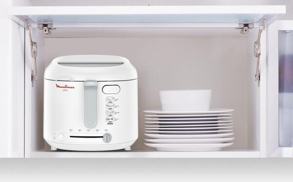 Moulinex Friggitrice Elettrica Capacit 1.8 Litri Potenza 1600 Watt con Cestello max 100 kg colore Bianco - AF2031 FryUno