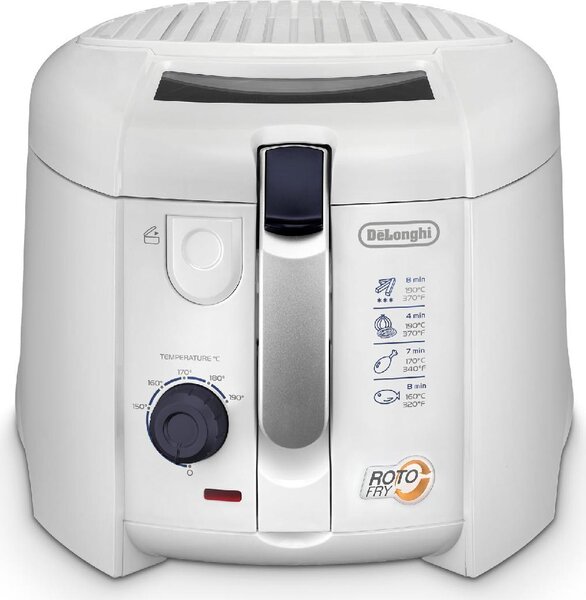 De Longhi Friggitrice Elettrica Capacit 1.2 Litri 1800 Watt con Cestello Rotante Potenza colore Bianco - F 28211