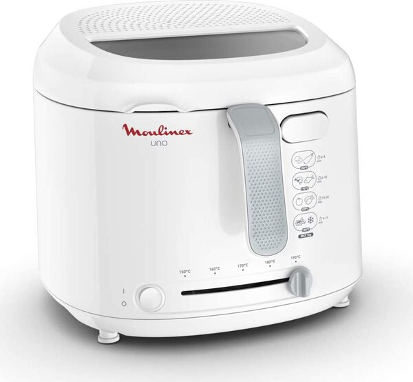 Moulinex Friggitrice Elettrica Capacit 1.8 Litri Potenza 1600 Watt con Cestello max 100 kg colore Bianco - AF2031 FryUno
