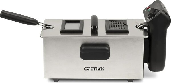G3 Ferrari Friggitrice Elettrica Capacit 3 Litri Potenza 2000 Watt Temperatura 130-190 C colore Acciaio Inox - G10203 Pastella