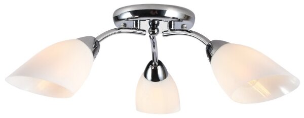 Lampadario a plafone PORTOS 3xE14/10W/230V cromato lucido