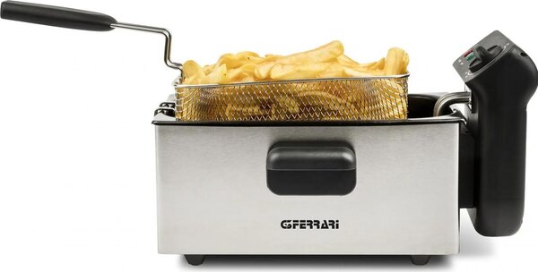 G3 Ferrari Friggitrice Elettrica Capacit 3 Litri Potenza 2000 Watt Temperatura 130-190 C colore Acciaio Inox - G10203 Pastella