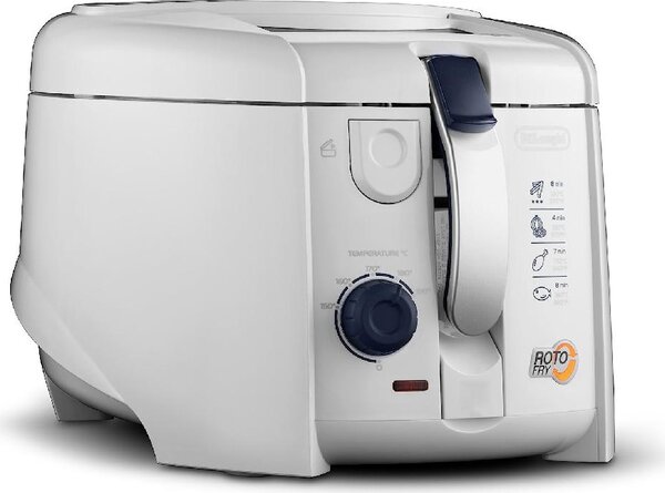 De Longhi Friggitrice Elettrica Capacit 1.2 Litri 1800 Watt con Cestello Rotante Potenza colore Bianco - F 28211