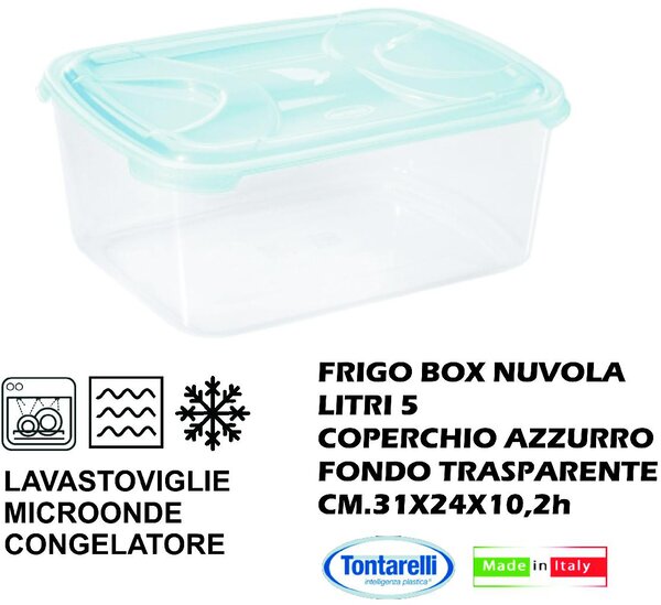 Tontarelli Frigo Box Rettangolare litri 5 Nuvola Acq. Tr. - 2631-3