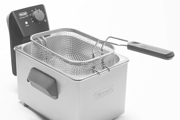 De Longhi Friggitrice Elettrica Capacit 3.5 Litri Potenza 2000 Watt con Termostato Regolabile colore Silver - F32110CZ