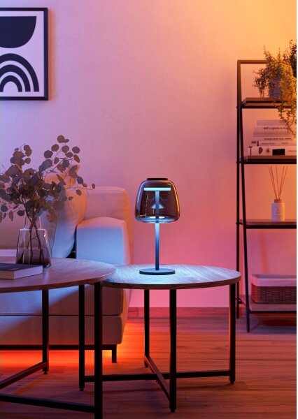 Eglo 901195 - Lampada da tavolo dimmerabile LED RGBW ALFERO-Z LED/7,7W/230V fumé