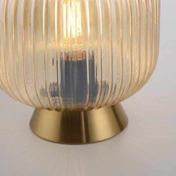 Schöner Wohnen 13573-27 - Lampada da tavolo NAMI 1xE27/25W/230V dorata/beige