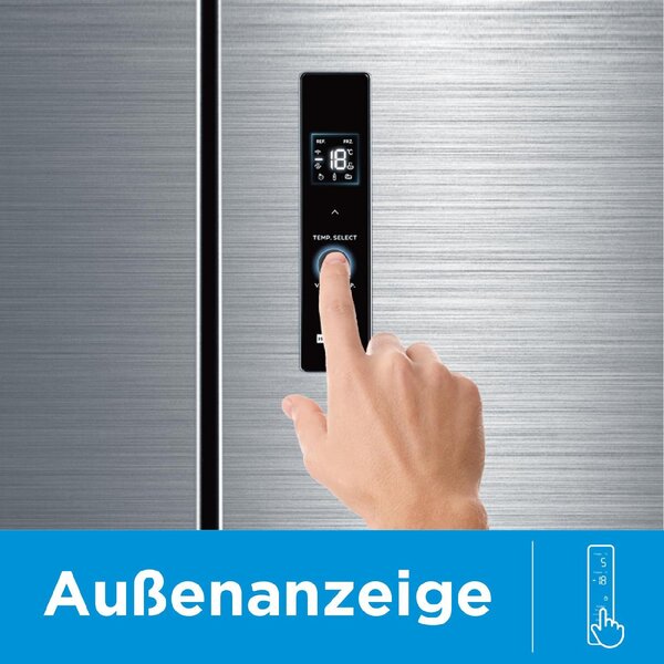 MIDEA Frigorifero Americano French Door No Frost Capacit 391 Litri Classe energetica E colore Inox - MERF402FIE02