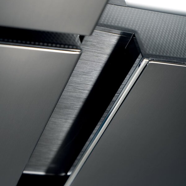 GRF Frigorifero Americano Side by Side 4 porte Capacit 542 Litri Classe energetica F Raffreddamento No Frost Inox Nero - CA91831BX