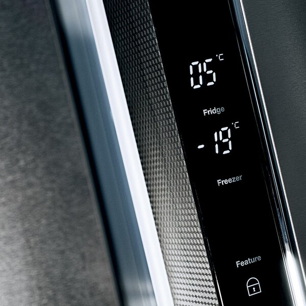 GRF Frigorifero Americano Side by Side 4 porte Capacit 542 Litri Classe energetica F Raffreddamento No Frost Inox Nero - CA91831BX