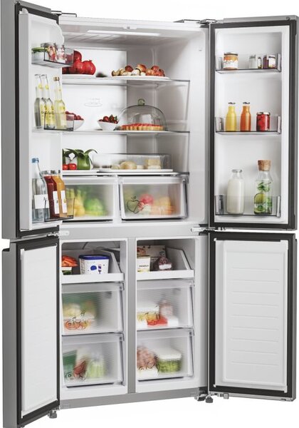 Candy Frigorifero Americano Side by Side 467 Litri Classe energetica E Raffreddamento No Frost colore Argento - CFQQ5T817EPS