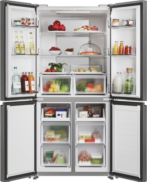 Candy Frigorifero Americano Side by Side 467 Litri Classe energetica E Raffreddamento No Frost colore Argento - CFQQ5T817EPS