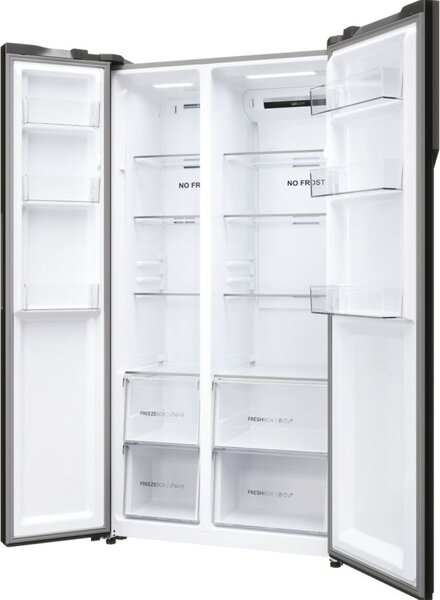 Haier Frigorifero Americano Side by Side 528 Litri No Frost Classe D colore Platinum Inox - HSR5918DNMP