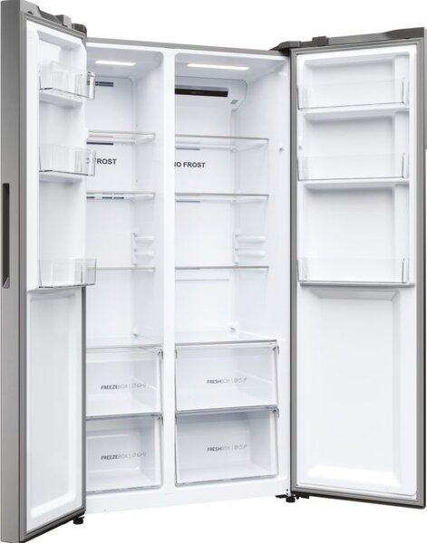 Haier Frigorifero Americano Side by Side 528 Litri No Frost Classe D colore Platinum Inox - HSR5918DNMP