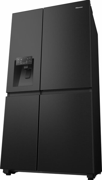 Hisense Frigorifero Americano Side by Side 632 Litri Classe E Raffreddamento No Frost colore Nero - RS818N4TFE