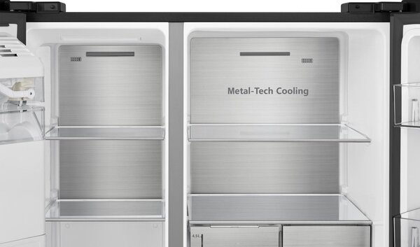 Hisense Frigorifero Americano Side by Side 632 Litri Classe E Raffreddamento No Frost colore Nero - RS818N4TFE