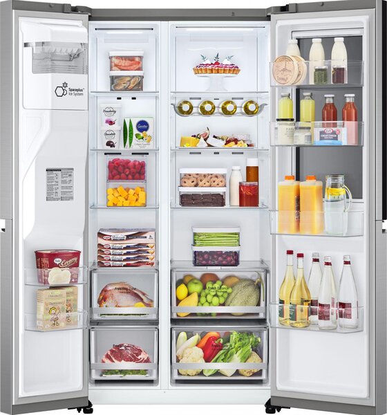 Lg Frigorifero Americano Side by Side 635 litri No Frost Classe E SlimPlus Door in Door - GSXV80PZLE