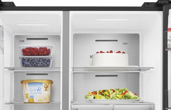 Hisense Frigorifero Americano Side by Side 632 Litri Classe E Raffreddamento No Frost colore Nero - RS818N4TFE