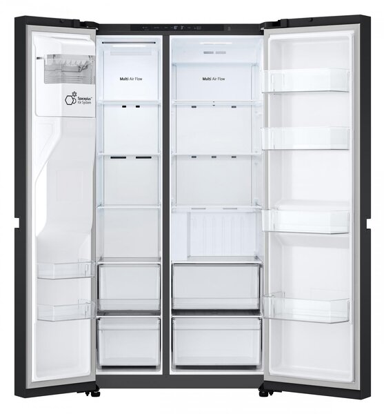 Lg Frigorifero Americano Side by Side 638 Litri Classe E No Frost colore Essence Matte Black - GSLC40EPPE