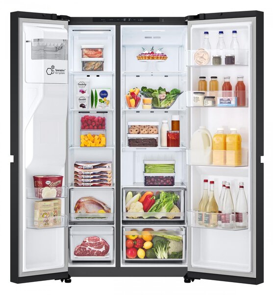 Lg Frigorifero Americano Side by Side 638 Litri Classe E No Frost colore Essence Matte Black - GSLC40EPPE