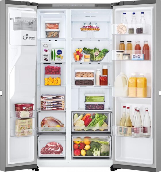 Lg Frigorifero Americano Side by Side 638 Lt Total No Frost Classe E colore Argento - GSLC40PYPE