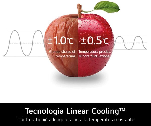 Lg Frigorifero Americano Side by Side 638 Litri Classe E No Frost colore Essence Matte Black - GSLC40EPPE