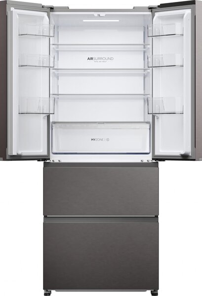 Haier Frigorifero Americano Side by Side Capacit 402 Litri Classe energetica D Raffreddamento No Frost colore Antracite - HFR3718DNMD FD 70 Series 3