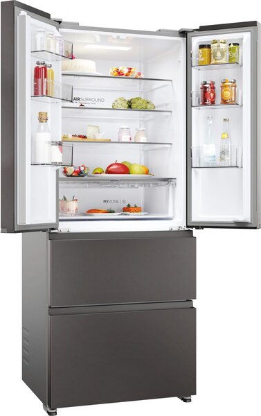 Haier Frigorifero Americano Side by Side Capacit 402 Litri Classe energetica D Raffreddamento No Frost colore Antracite - HFR3718DNMD FD 70 Series 3