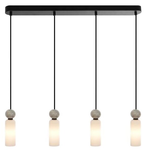 ITALUX PND-95331-4-BK - Lampadario a sospensione con cavo SANTOS 4xG9/40W/230V nero