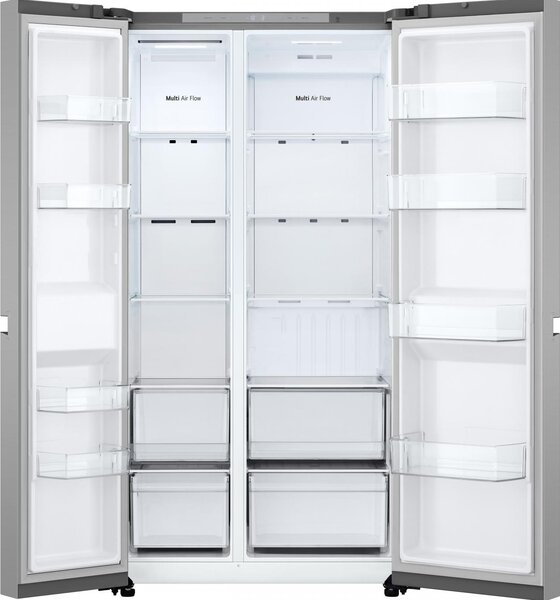 Lg Frigorifero Americano Side by Side 664 Litri Classe energetica E Raffreddamento No Frost colore Argento - GSBC40PYPE.APYQEUR