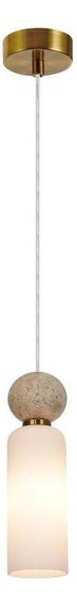 ITALUX PND-95331-1-BRSS - Lampadario a sospensione con cavo SANTOS 1xG9/40W/230V dorato