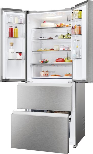 Haier Frigorifero Americano Side by Side Capacit 402 Litri Classe energetica E Raffreddamento No Frost colore Inox - HFR3718ENMM FD 70 Series 3