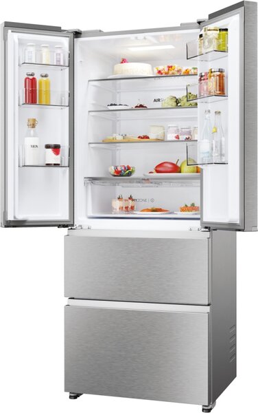 Haier Frigorifero Americano Side by Side Capacit 402 Litri Classe energetica E Raffreddamento No Frost colore Inox - HFR3718ENMM FD 70 Series 3