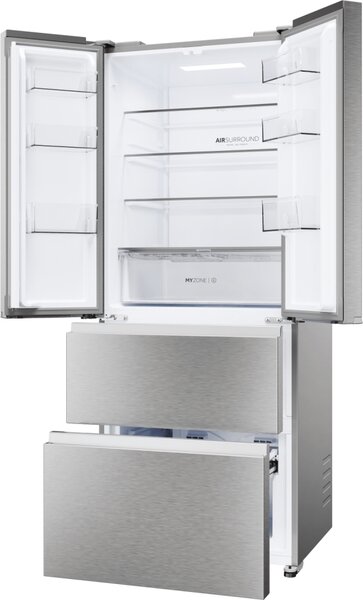 Haier Frigorifero Americano Side by Side Capacit 402 Litri Classe energetica E Raffreddamento No Frost colore Inox - HFR3718ENMM FD 70 Series 3
