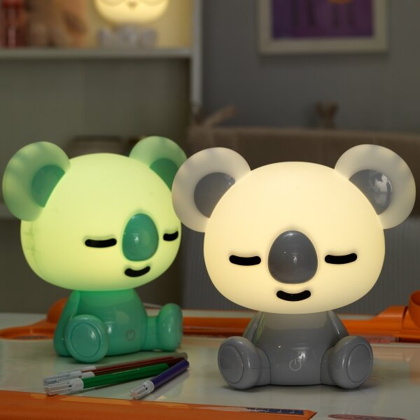 ONLI - LED dimmerabile lampada notturna per bambini PUPPIES LED/3W/230V 20 cm koala/verde