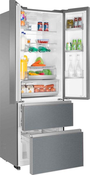 Haier Frigorifero Americano Side by Side Capacit 454 Litri Classe E Raffreddamento No Frost colore Inox - HB20FPAAA