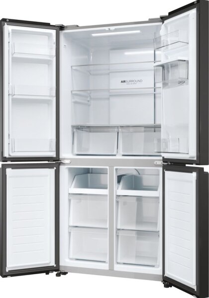 Haier Frigorifero Americano Side by Side Capacit 463 Litri Classe energetica E Raffreddamento No Frost colore Antracite - HCR3818EWPT Cube 83 Seri