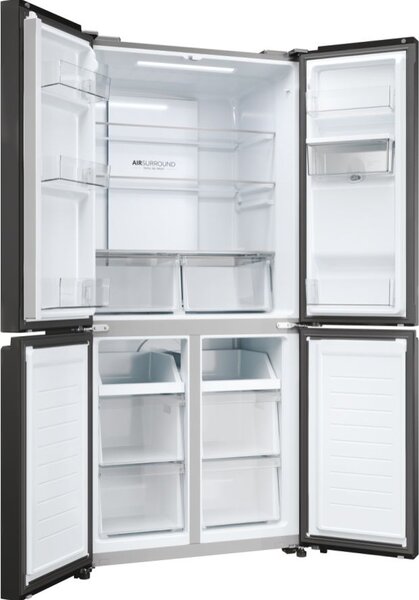 Haier Frigorifero Americano Side by Side Capacit 463 Litri Classe energetica E Raffreddamento No Frost colore Antracite - HCR3818EWPT Cube 83 Seri