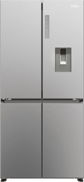 Haier Frigorifero Americano Side by Side Capacit 463 Litri Classe energetica E Raffreddamento No Frost colore Platinum Inox - HCR3818EWMM Cube 83 