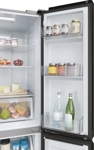 Haier Frigorifero Americano Side by Side Capacit 467 Litri Classe energetica E Raffreddamento No Frost colore Antracite - HCR3818ENPT Cube 83 Seri