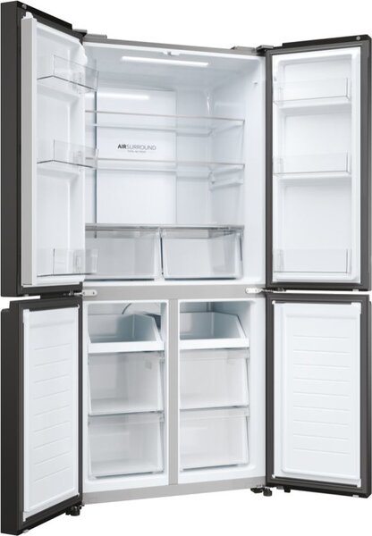 Haier Frigorifero Americano Side by Side Capacit 467 Litri Classe energetica E Raffreddamento No Frost colore Antracite - HCR3818ENPT Cube 83 Seri