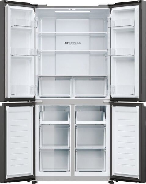 Haier Frigorifero Americano Side by Side Capacit 467 Litri Classe energetica E Raffreddamento No Frost colore Antracite - HCR3818ENPT Cube 83 Seri