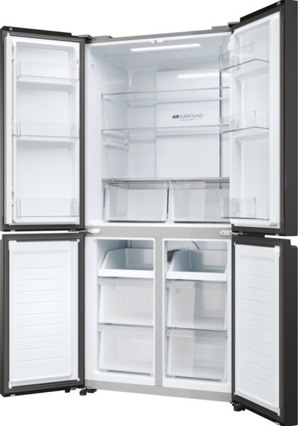 Haier Frigorifero Americano Side by Side Capacit 467 Litri Classe energetica E Raffreddamento No Frost colore Antracite - HCR3818ENPT Cube 83 Seri