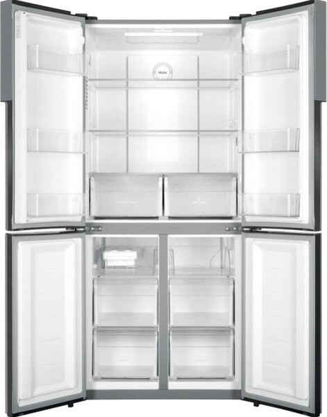 Haier Frigorifero Americano Side by Side Capacit 468 Litri Classe energetica F No Frost colore Argento - HRC-45D2H