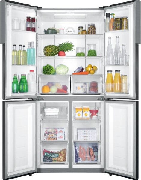 Haier Frigorifero Americano Side by Side Capacit 468 Litri Classe energetica F No Frost colore Argento - HRC-45D2H