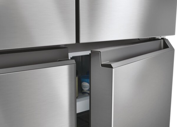 Haier Frigorifero Americano Side by Side Capacit 467 Litri Classe energetica E Raffreddamento No Frost colore Inox Platino - HCR3818ENMM Cube 83 S